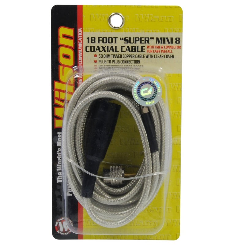Wilson 305-830 18-Foot Belden Coax Cable with PL-259/FME Connectors - 18FT - Image 3